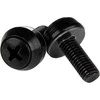 StarTech Rinkinys varžtai M6 x 12mm/poveržlės - 50 kompl. Juoda (CABSCREWSM6B)
