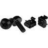 StarTech M6 x 12mm sraigtinis rinkinys / poveržlės / veržlės - 100kpl. Juodieji (CABSCRWM62B)