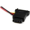 StarTech SATA 15 kontaktų – Molex x3, 0,15 m, daugiaspalvis (LP4SATAFM2L)