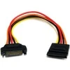 StarTech SATA 15 kontaktų – SATA 15 kontaktų, 0,2 m, daugiaspalvis (SATAPOWEXT8)