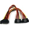 StarTech SATA 15 kontaktų – SATA 15 kontaktų x2, 0,15 m, daugiaspalvis (PYO2LSATA)