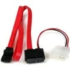StarTech SATA - SATA Slimline + Molex, 0.5m, Raudona (SLSATAF20)
