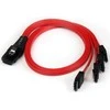 StarTech SFF 8087 - SATA x4, 0.5m, Raudona (SAS8087S4R50)