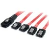 StarTech SFF 8087 - SATA x4, 1m, Raudona (SAS8087S4100)