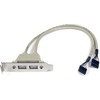 „StarTech Track“ 2x USB 2.0 (USBPLATELP)