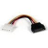 "StarTech Molex" - SATA, 0,15 m, kelių spalvų (LP4SATAFM6IN)