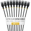 StarTech Kabelis sieciowy Cat6a U/UTP (UTP) juoda 0,3 m apvalus (6AUTP34BKS30CM10PK)