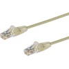 StarTech STARTECH.COM 2.5m Cat6-Kabelis - Schlankes Cat6-Patchkabel - GraU - Snagless- RJ45 - Steckverbing - LSZH - 28 AWG Kupferdraht
