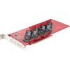 Startechcom „StarTech QUAD M.2 PCIE X16 SSD“ adapteris / su bifurkacija PCIE 4.0