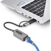 „StarTech“ USB TYPE-C ETHERNET ADAPTERIS / ETHERNET ADAPTERIS SU USB-A KONVERTU