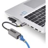 „StarTech“ USB TYPE-C ETHERNET ADAPTERIS / ETHERNET ADAPTERIS SU USB-A KONVERTU