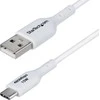 „StarTech“ USB-A į USB-C kabelis, 1 m, Baltas/Įkroviklio laidas, USB 2.0 duomenų perdavimas