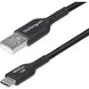 „StarTech“ 2M USB-A į USB-C kabelis Juodas/Laidas USB 2.0 duomenų perdavimas