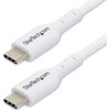 „StarTech Baltas“ USB-C įkrovimo laidas, 2 m, 60 W, maitinimo šaltinis, M/M, Type-C