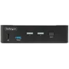 Šakotuvas StarTech.com 2 prievadų „DisplayPort KVM“ jungiklis, 8K 60Hz / 4K 144Hz, vienas ekranas, DP 1.4, 2 USB 3.0 prievadai, 4 USB 2.0 HID prievadai, mygtukų ir karštųjų klavišų perjungimas, suderinamas su TAA – nepriklausomas nuo OS, metalinis korpusas (D86A2-2-PORT-8K-KVM) – KVM / garso / USB jungiklis