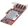 STARTECH.COM 4 prievadų USB-C 10Gbps PCIe plokštė 4x atskiri USB 3.2 valdikliai PCI Express 3.0 žemo profilio laikiklis TAA