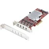 STARTECH.COM 4 prievadų USB-C 10Gbps PCIe plokštė 4x atskiri USB 3.2 valdikliai PCI Express 3.0 žemo profilio laikiklis TAA