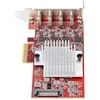 STARTECH.COM 4 prievadų USB-C 10Gbps PCIe plokštė 4x atskiri USB 3.2 valdikliai PCI Express 3.0 žemo profilio laikiklis TAA