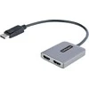 USB adapteris StarTech StarTech .com MST14D122HD kabelio adapteris 0, 3 m DisplayPort 2 x HDMI Juodas, Pilka
