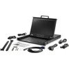 StarTech.com Rack KVM konsolė HD 1080p - JAV klaviatūra (QWERTY), vieno prievado VGA KVM su 17 colių LCD monitoriumi - 1U LCD KVM konsolės stalčius su kabeliais - USB palaikymas - 50 000 MTBF (RKCONS17HD) - KVM konsolė su KVM jungikliu - 1 prievadas - USB - 43,9 cm (
