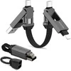 STATIK HexCharge Cable; Juodas
