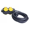 Statybinis prailgintuvas 4 lizdai 10m 3x1.5 PB/0202-3-10M IP44 3x1.5 Rum-Lux JUODA