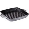 Staub grilio keptuvė indukcinė kvadratinė 28 cm grafito pilka