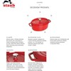 ZWILLING STAUB LA COCOTTE 5,5 L ovalus ketaus troškinimo indas