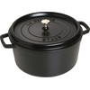 Apvalus ketus puodas Zwilling STAUB 8,35 l, 30 cm, juodos spalvos