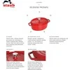 ZWILLING STAUB LA COCOTTE 4,2 L ovalus ketaus troškinimo indas