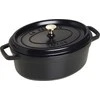 STAUB CAST IRON OVAL POT 4.2L Juodas