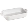 Zwilling Staub Stačiakampė keraminė lėkštė, skirta kavai, 4,5 l, balta