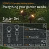 Steinel Rinkinys 2x oprawa ogrodowa wbijana SPOT GARDEN 24V LED nightmatic 7,84W 363lm 1800-4000K RGBWW IP65 IK03 antracito / aliuminio plus maitinimo šaltinis 35W plus przewód plus trójnik