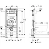Geberit STELA.POD.GE.DU.DO WC, DEL.12CM, A112, Z