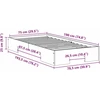Lova Lovos rėmas Ruda 75 x 190 cm