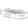 Lova Lovos rėmas Ruda 90 x 200 cm
