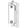 Stelrad Apatiniai radiatoriai NOVELLO 22 su įmontuotu termostatiniu vožtuvu 900x1400 - St- B- 22140