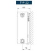Stelrad COMPACT radiatorius 22 600x1200mm 2867W - St- C- 33120