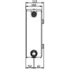 Stelrad Planar Style dekoravimo radiatorius su lygaus priekinio skydelio tipo 22 60 x 70 cm kairės rankos (GR- ST -22 / 60 / 70L)