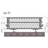 Stelrad Thermolux Classic K33 600 x 800mm 1523 W plokštės radiatorius