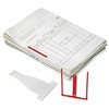 Stickn B-binder raudona su nadstawką i etykietą 100 vnt. / pak - (100 vnt.)