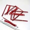 Stickn B-binder raudona su nadstawką i etykietą 100 vnt. / pak - (100 vnt.)