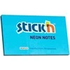 Stickn Lipnūs lapeliai Stick´N 21213, 76x127mm, 100 lapelių, neoninės mėlynos spalvos