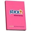 Stickn Lipnūs lapeliai Stick´N 21161, 51x76mm, 100 lapelių,Neoninės rožinės spalvos