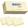 Stickn Lipnūs lapeliai Stick´N 21530, 38x51mm, 12x100 lapelių, geltonos spalvos
