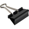 Stickn Papirklemme stål bnt sort 30mm foldback 12stk/pak - (12 stk.)