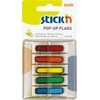 Stickn *Plastikiniai žymekliai Stick´N 26003, Strėlytės, 45x12mm, 5 spalvos po 30 vnt, blisteryje