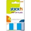 Stickn Plastikiniai žymekliai Stick´N 26024, 45x25mm, 50vnt., mėlynos spalvos, blisteryje