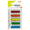 Stickxb4N Plastikiniai žymekliai Stick´N 21464, 45x12mm, strėlytės formos, 5 ryškios spalvos po 20vnt., blisteryje