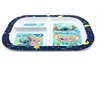 Disney Stitch - Microwave-safe children's plate with compartments from the Stitch &amp; Angel collection (19.5 x 22 cm)